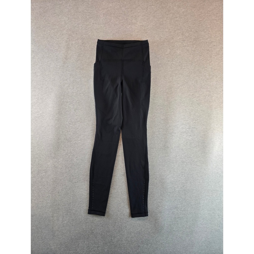 Lululemon Leggings Womens Size 2 Black Swift Speed High Rise 28" Running LW5EOJS